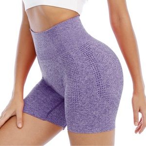 NWOT women’s Workout Shorts, High Waist Seamless Gym Spandex Shorts Size XL